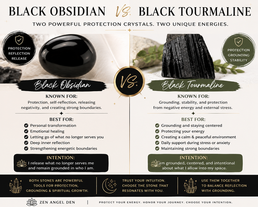 Black Obsidian vs. Black Tourmaline: Which Protection Crystal Is Right