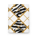 Zebra Chain Pattern Hardcover Journal — Lined Notebook for Chic Notes & Gifts by Printify