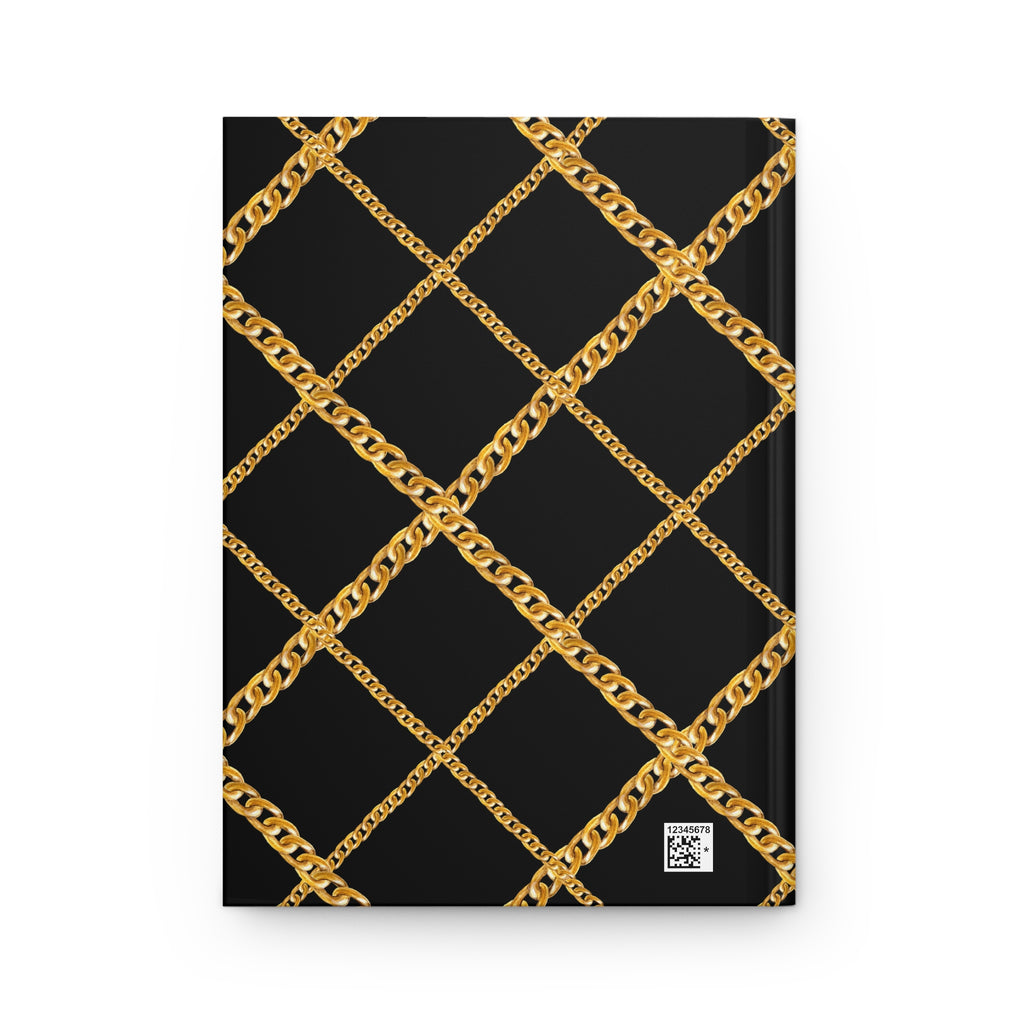 My Daily Journal — Gold Chain Pattern Hardcover Journal