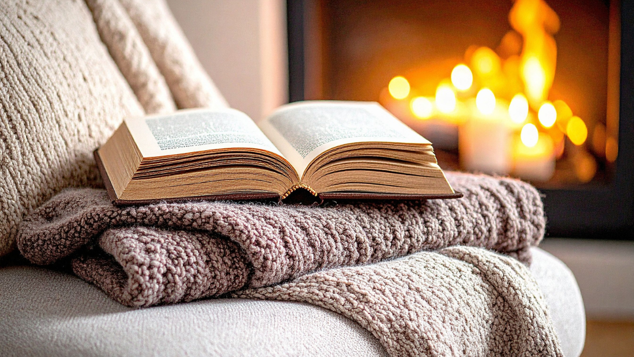 Cozy Fireplace Zoom Virtual Background by Zen Angel Den