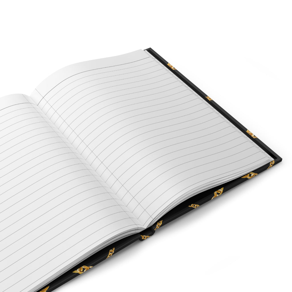 My Daily Journal — Gold Chain Pattern Hardcover Journal