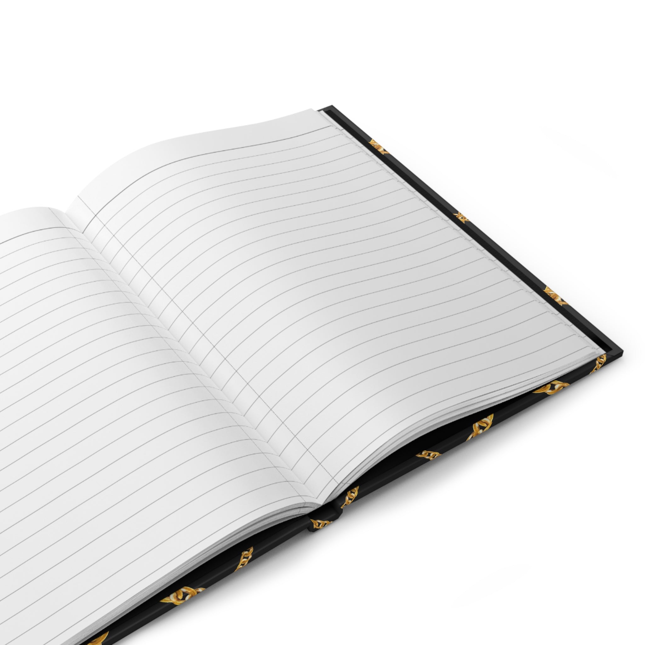 My Daily Journal — Gold Chain Pattern Hardcover Journal