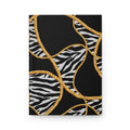 Zebra Rope Pattern Hardcover Journal — Lined Matte Notebook for Notes & Daily Planning