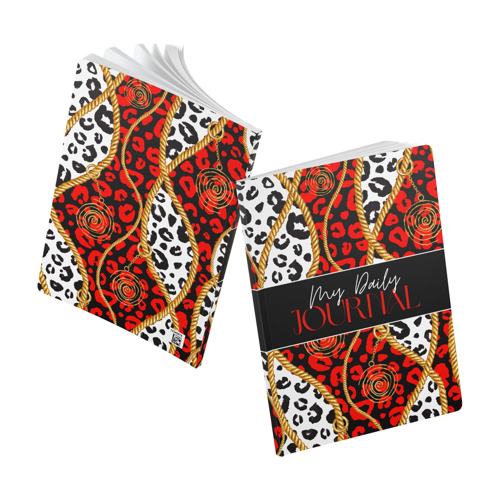 Chic Softcover Journal for Daily Reflections, Stylish Notebook, Perfect Gift for Creatives, Notepad for Dreamers, Diary with Inside Prints