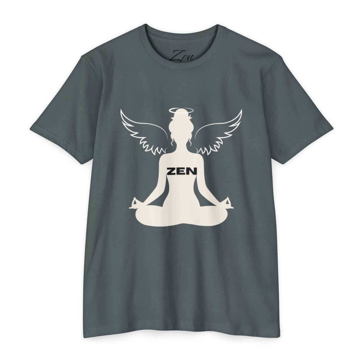 Zen Angel Meditation T‑Shirt — Mindfulness Yoga Tee