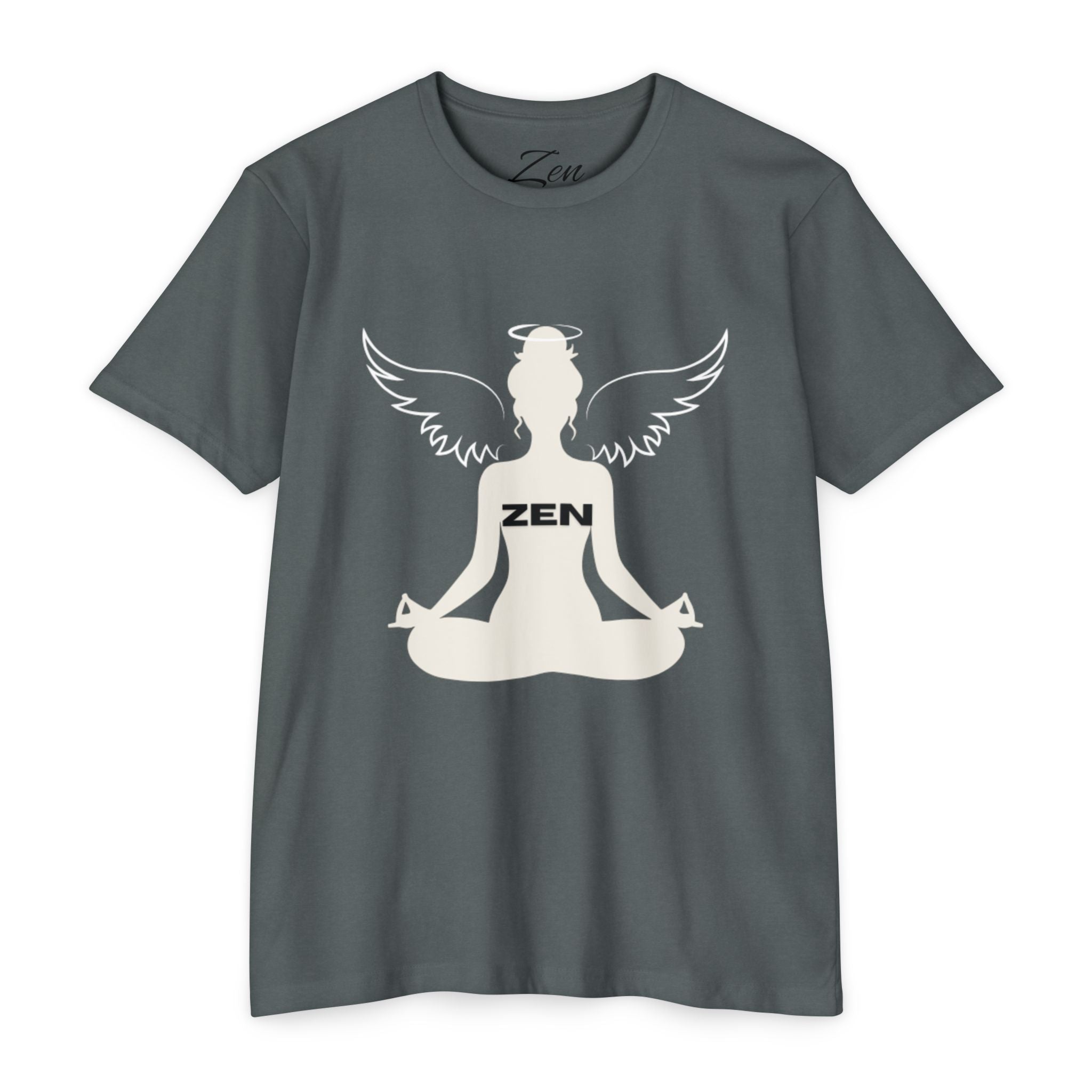 Zen Angel Meditation T‑Shirt — Mindfulness Yoga Tee