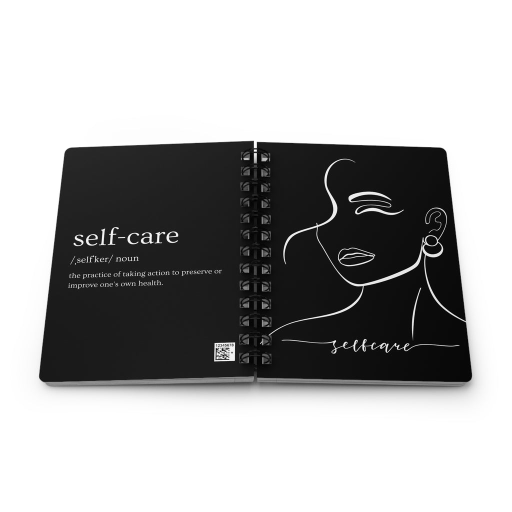 Self-Care Spiral Bound Journal | Motivational Notebook for Wellness, Mindfulness, Gift for Her, Self-Love Journal, Daily Planner