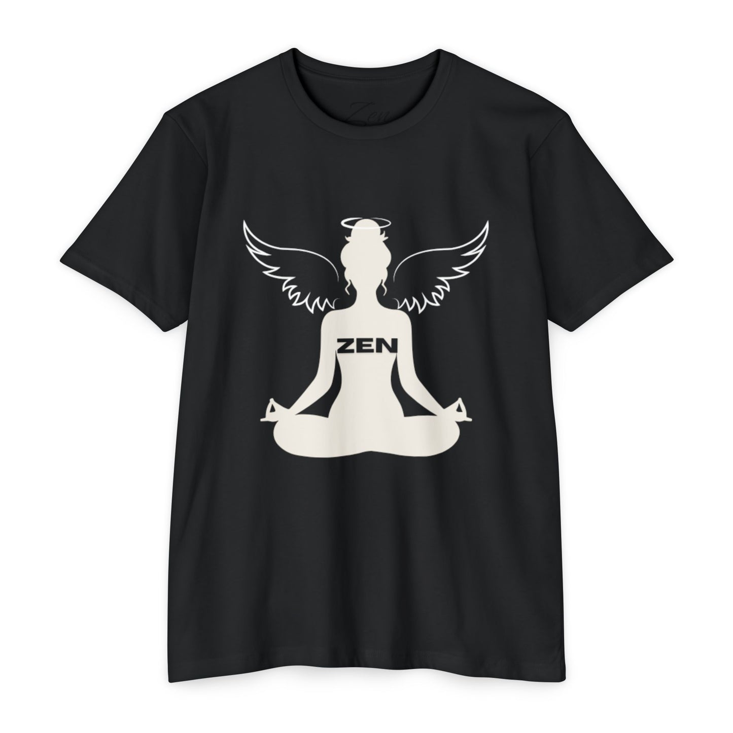 Zen Angel Meditation T‑Shirt — Mindfulness Yoga Tee