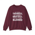 Thankful Grateful Blessed Crewneck Sweatshirt by Printify