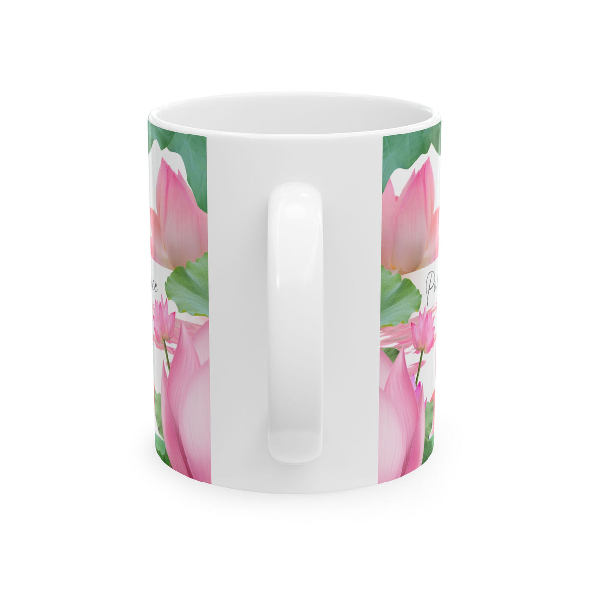 July Water Lily Ceramic Mug — Zodiac Flower Birth Month Coffee Cup by Printify