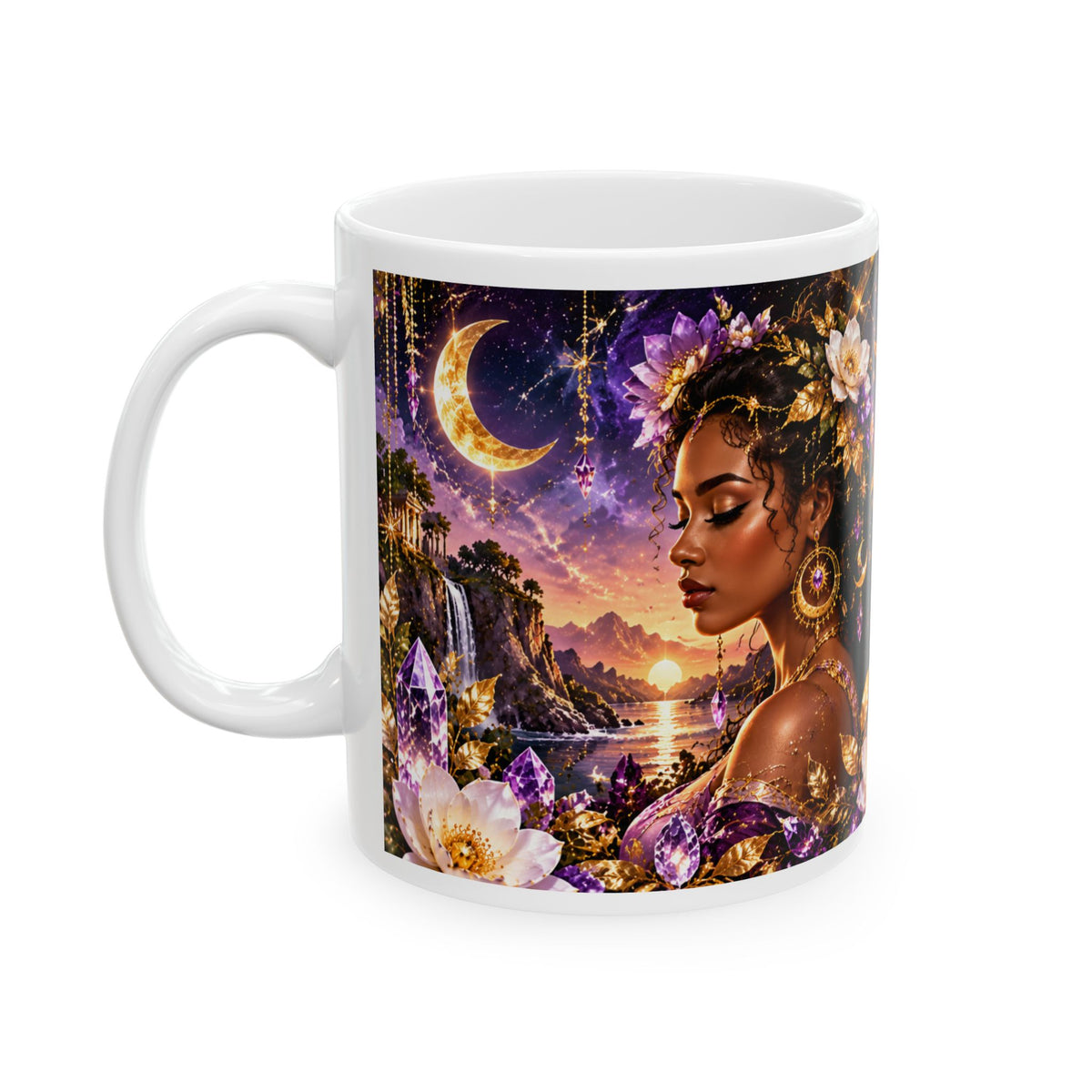 Gemini Astrology Mug — Zodiac Sign Ceramic Coffee Cup with Inspirational Poem by Printify