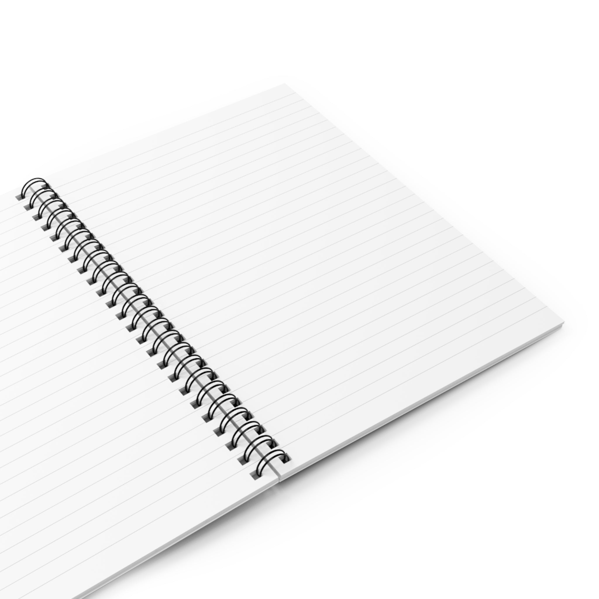 Daily Journal Spiral Notebook — Elegant Gold Femme Cover, Ruled Lined Notebook for Women by Printify