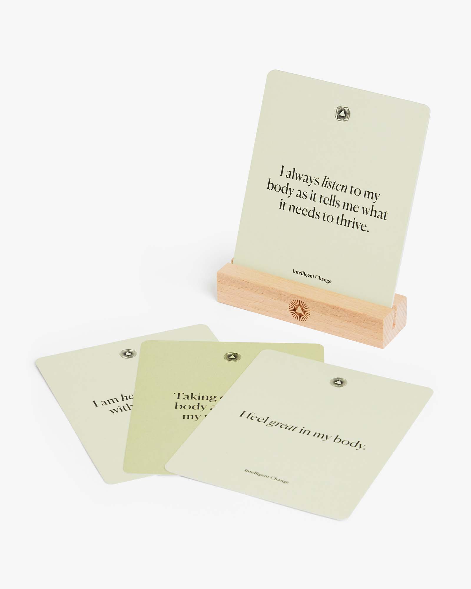 Set of motivational cards with inspirational quotes on a white background