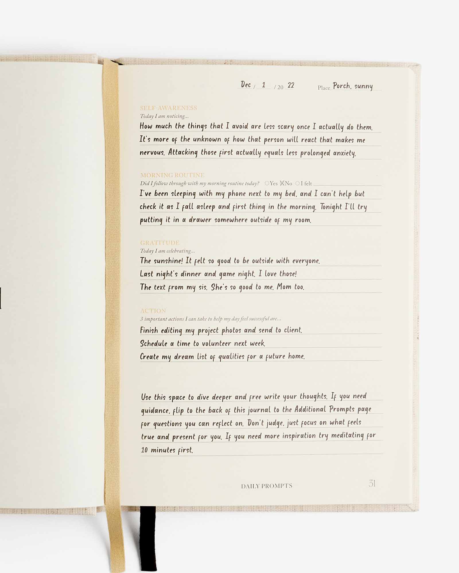 Open book with text on a white background