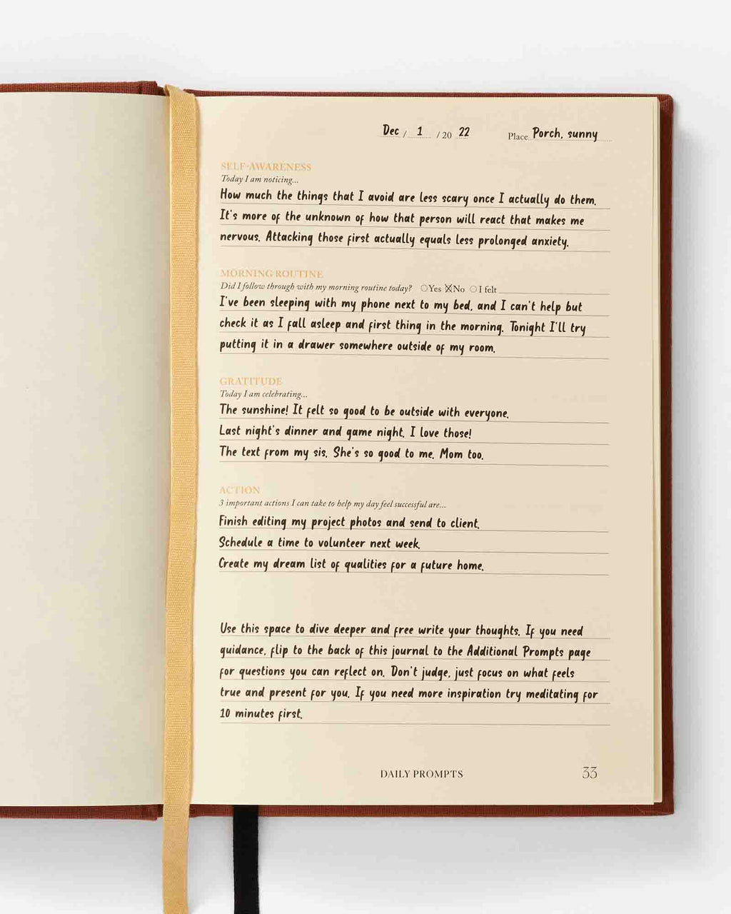 Open book with text on a white background