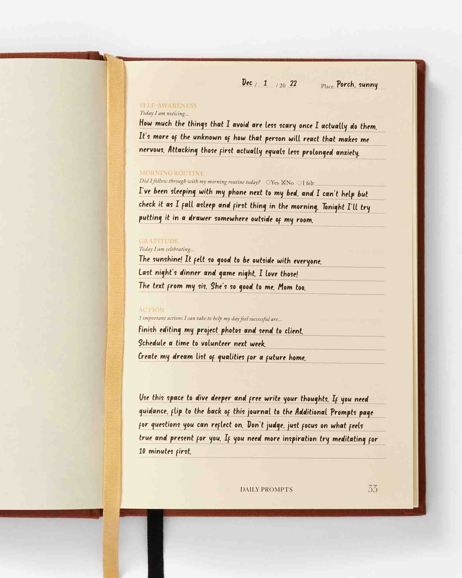 Open book with text on a white background