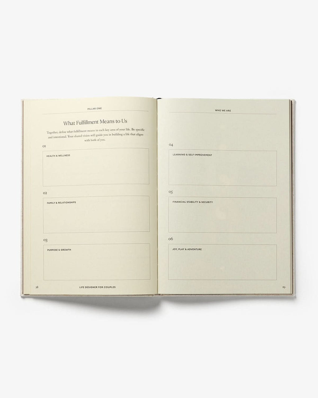Open book with a minimalistic design on a white background