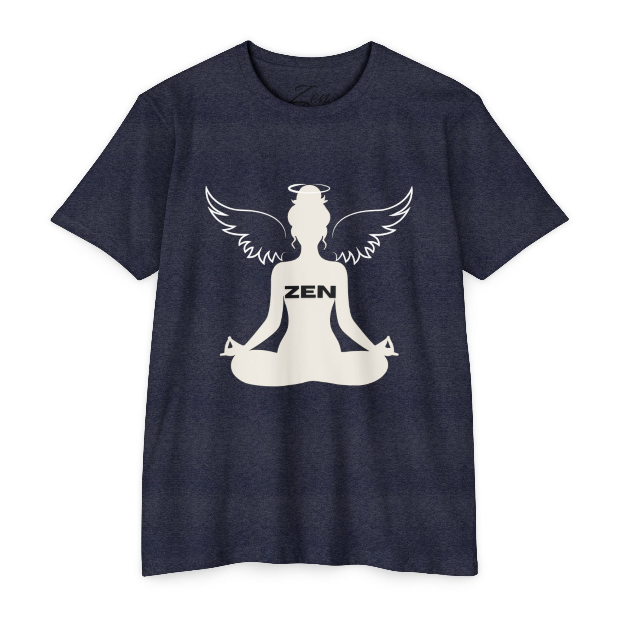 Zen Angel Meditation T‑Shirt — Mindfulness Yoga Tee