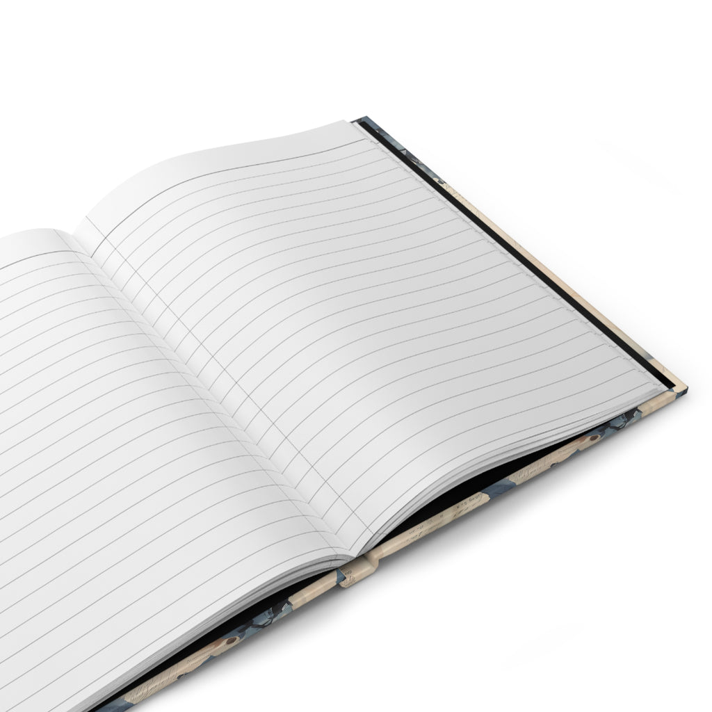 Daily Floral Journal — Lined Hardcover Notebook