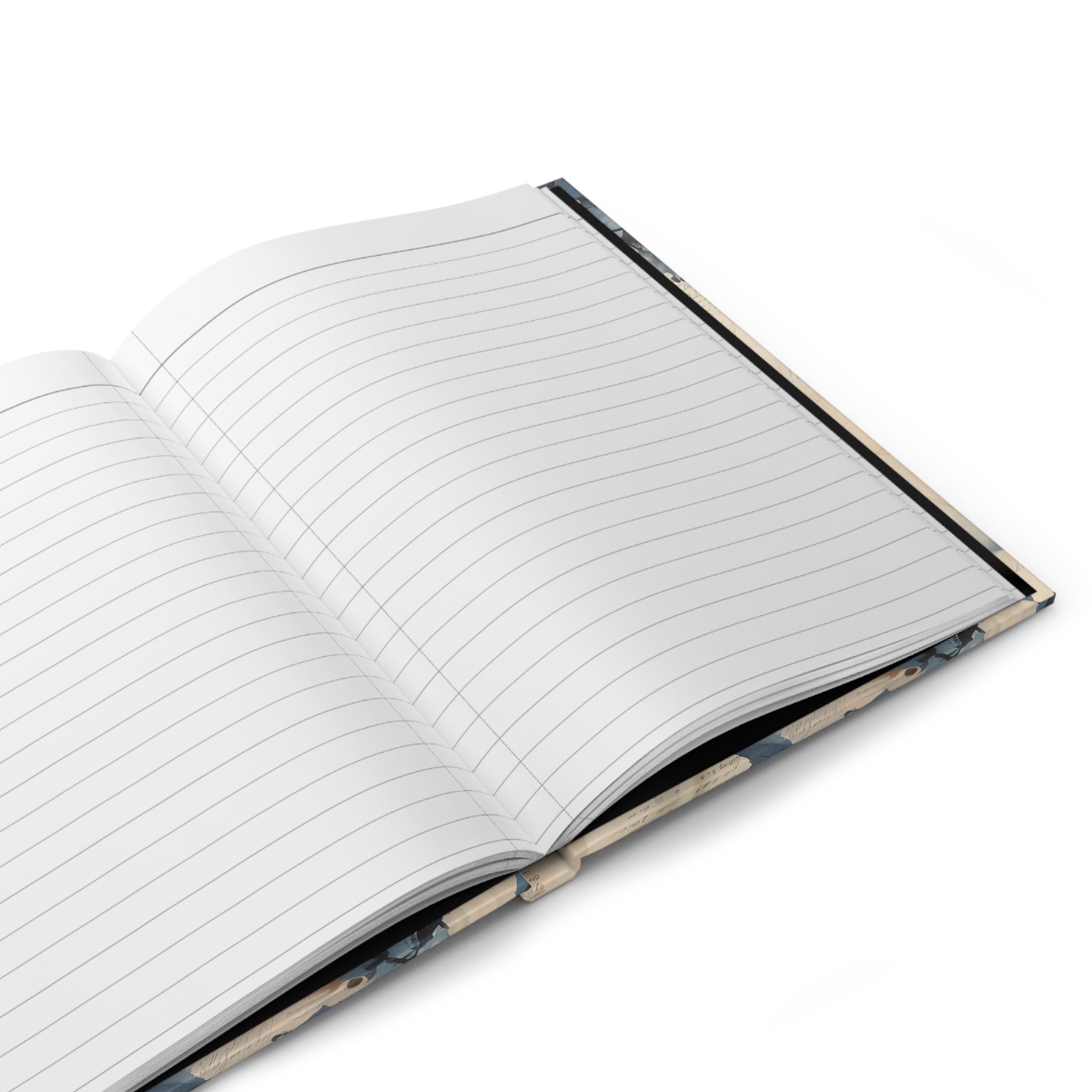 Daily Floral Journal — Lined Hardcover Notebook