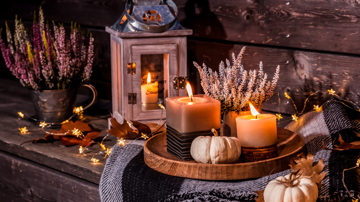 Thanksgiving Zoom Background Bundle – 16 Cozy Fall Virtual Backdrops by Zen Angel Den