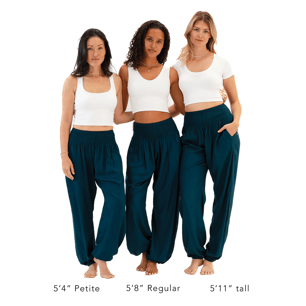 Deep Teal Harem Pants | Yoga & Activewear