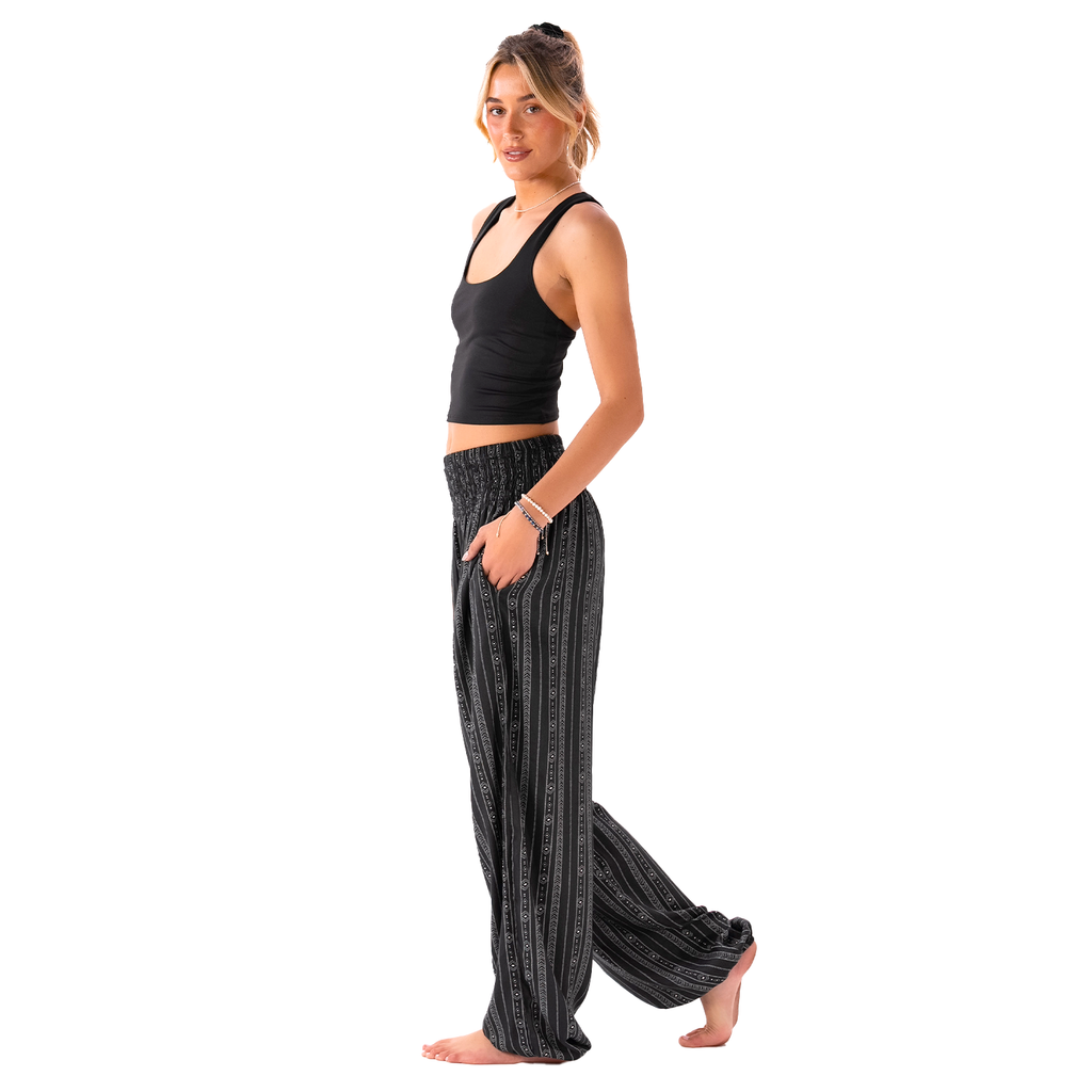 Akha Tribal Print Harem Pants by LotusAndLuna