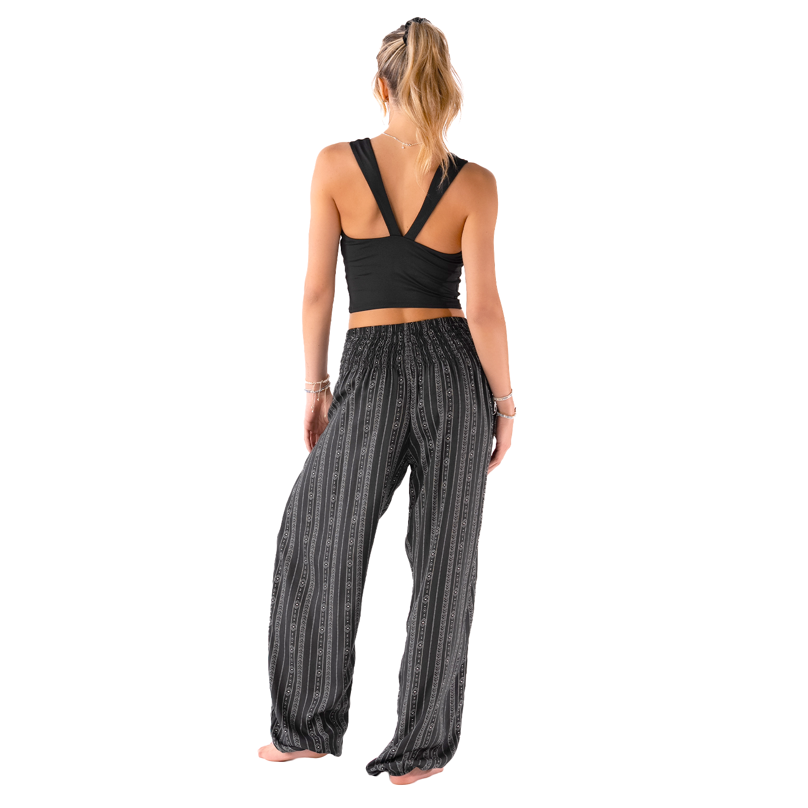 Akha Tribal Print Harem Pants by LotusAndLuna