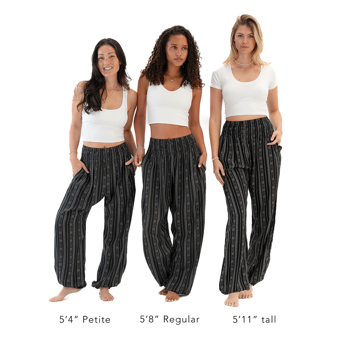 Akha Tribal Print Harem Pants by LotusAndLuna