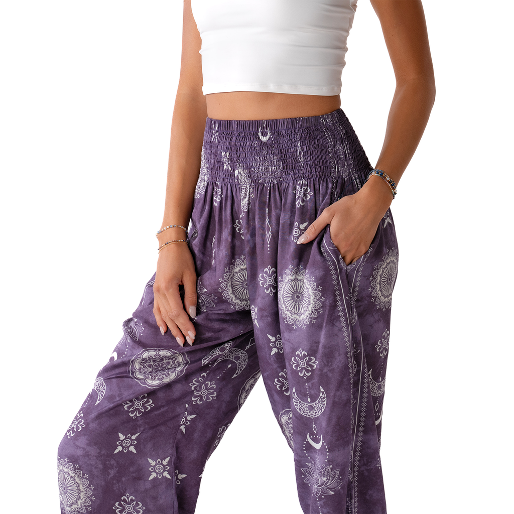 Mystic Plum Harem Pants| Yoga & Activewear