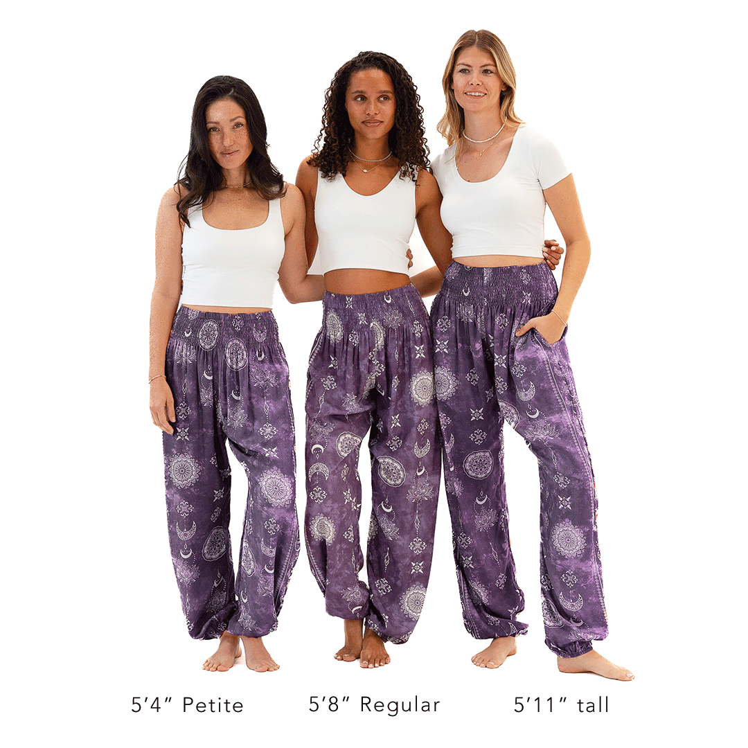 Mystic Plum Harem Pants| Yoga & Activewear