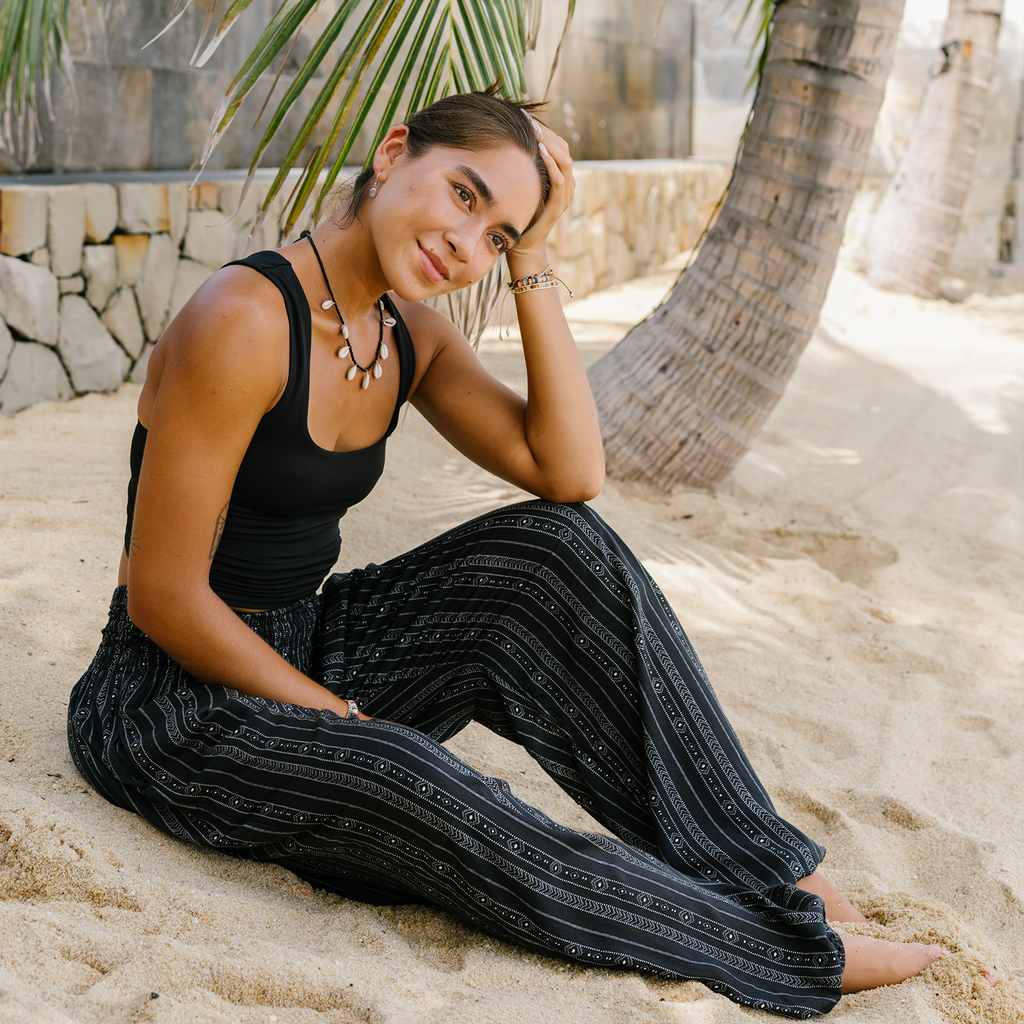 Akha Tribal Print Harem Pants by LotusAndLuna