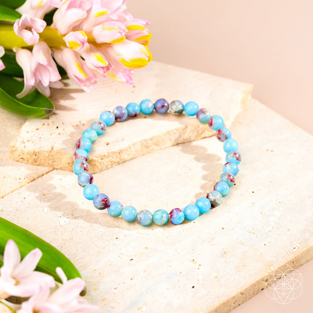 Empath’s Shield – Aqua Terra Jasper Bracelet | 6mm by Conscious Items