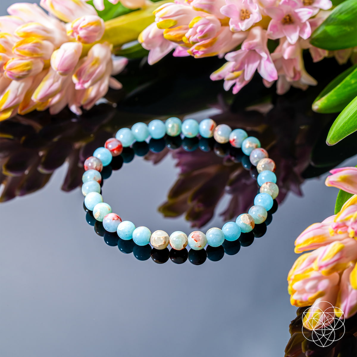 Empath’s Shield – Aqua Terra Jasper Bracelet | 6mm by Conscious Items