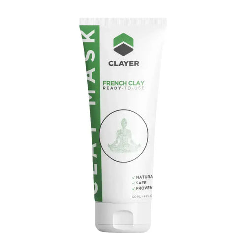 Clayer French Clay mask tube on a white background