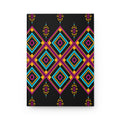 Geometric Neon Diamond Hardcover Journal by Printify