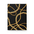 Hardcover Journal — Luxe Gold Chain Pattern (Lined) by Printify
