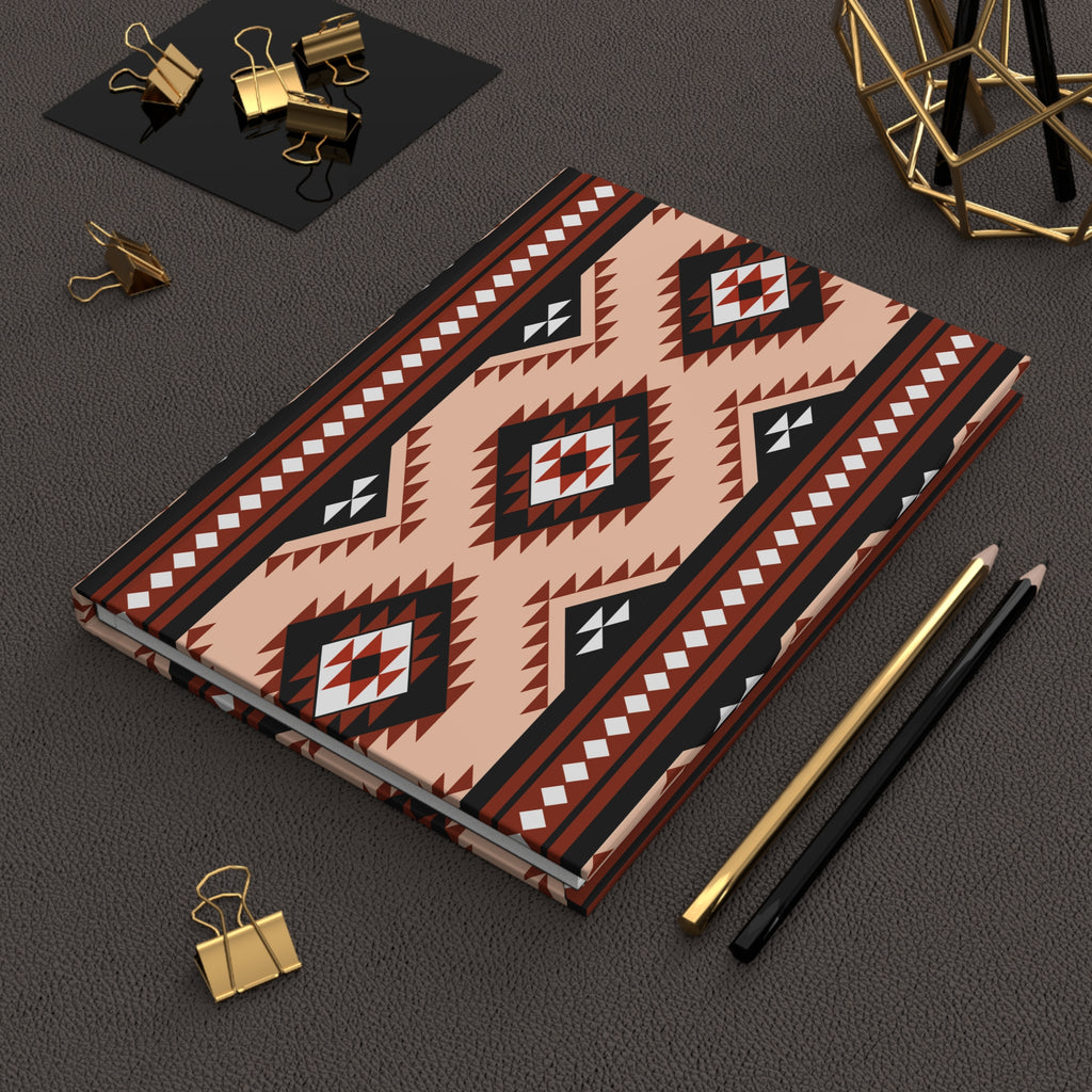 Southwestern Pattern Hardcover Journal — Lined Traveler's Notebook by Printify