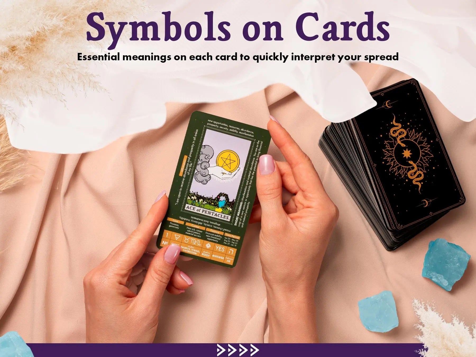 Learning Tarot Deck (200-Page Guide) by Wyspell