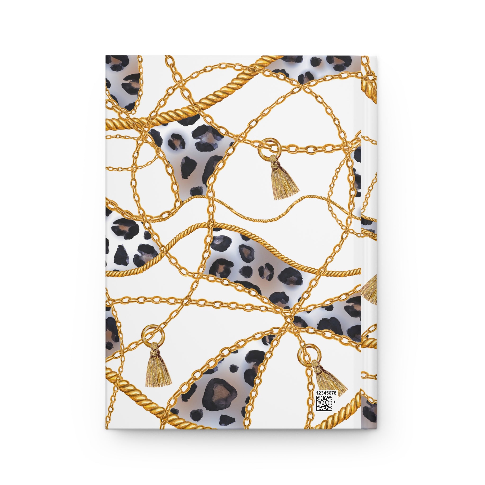 Leopard Chain Hardcover Journal — Lined Matte Notebook for Stylish Notes & Gifts by Printify