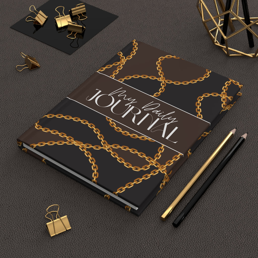 My Daily Journal — Luxe Gold Chain Hardcover Journal (Lined)
