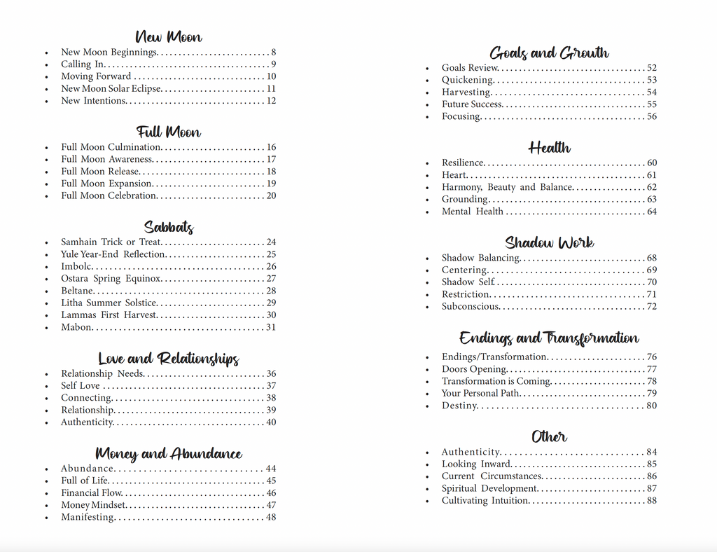 Tarot Spreads for All Occasions by Writual Planner
