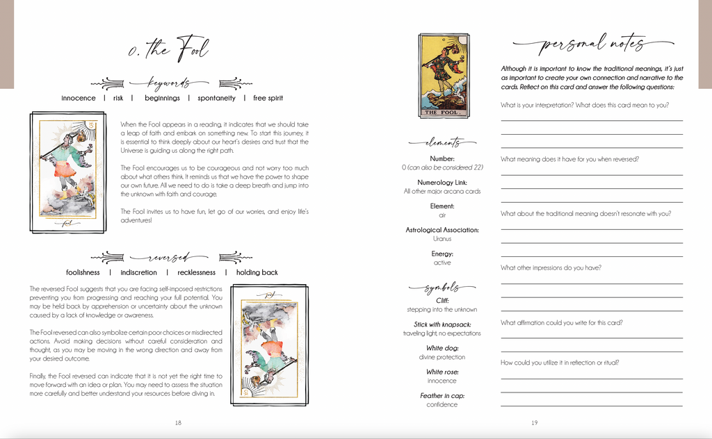 Decoding the Cards: A Tarot Workbook for Intuitive Exploration by Writual Planner