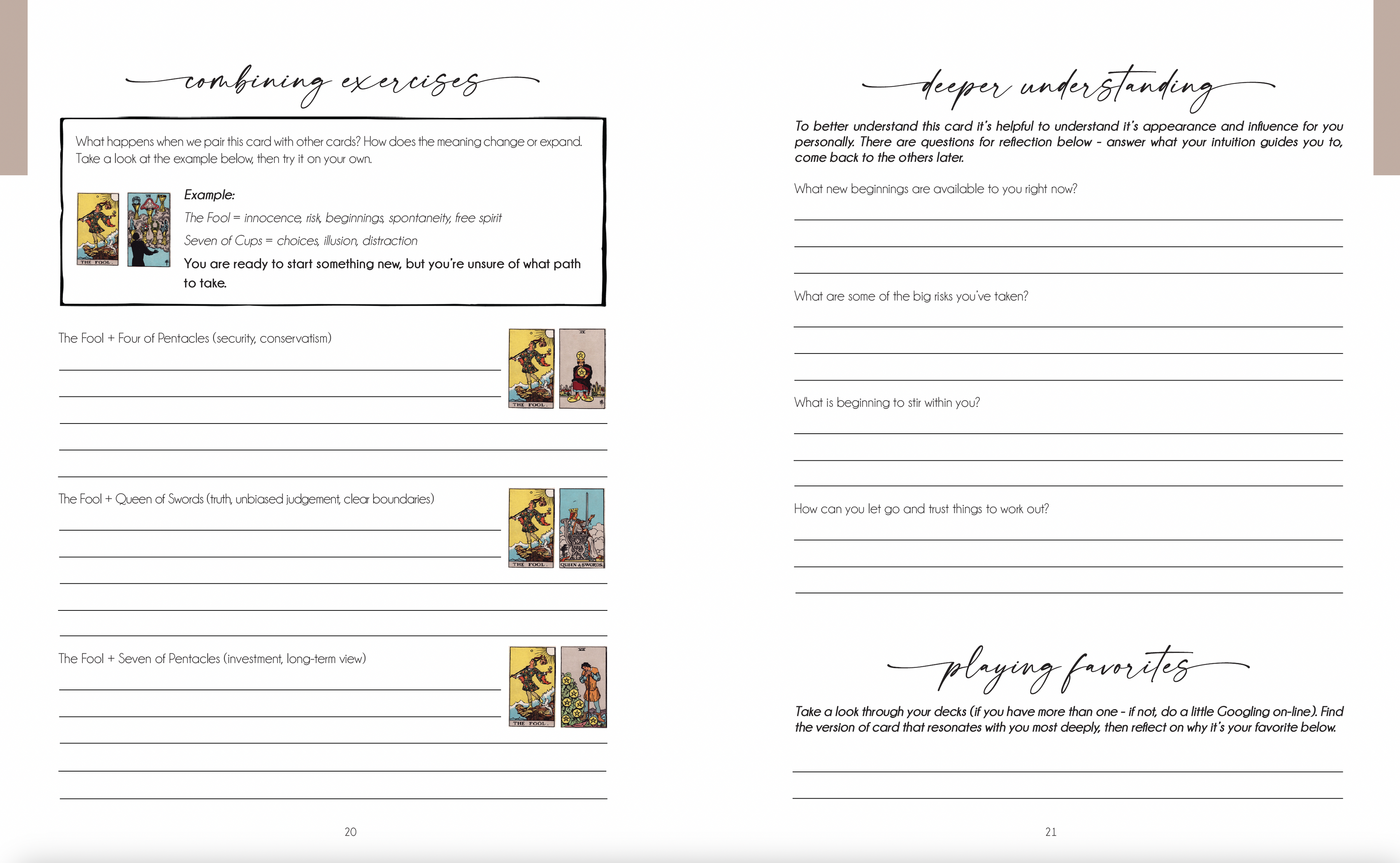 Decoding the Cards: A Tarot Workbook for Intuitive Exploration by Writual Planner