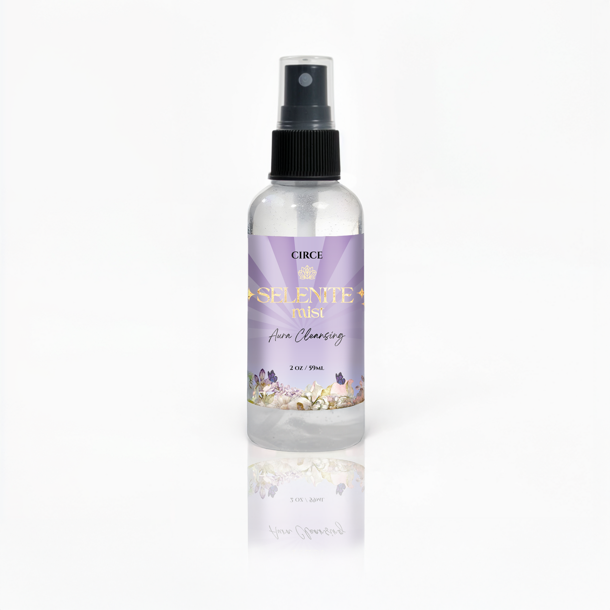 Bottle of Circe Selenite Mist on a white background