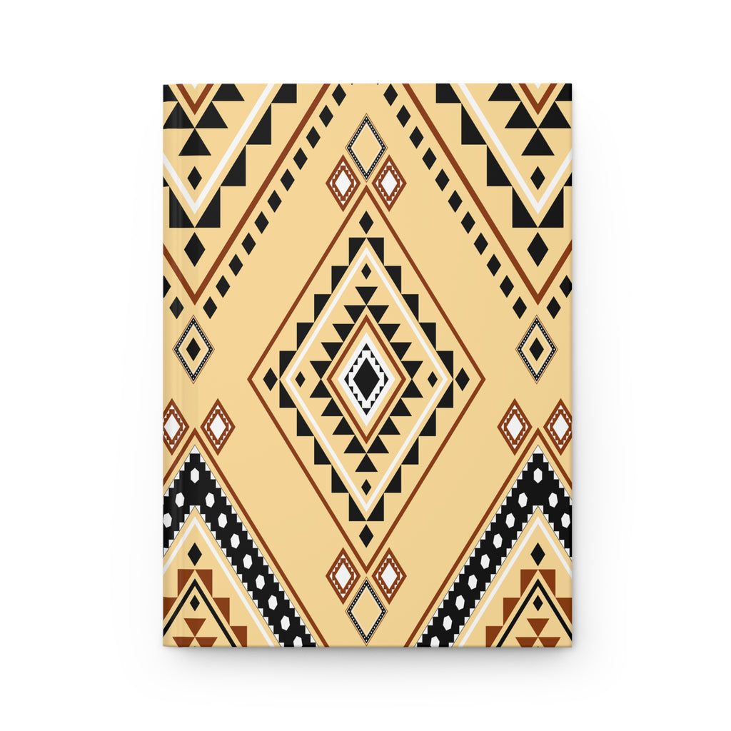 Southwestern Diamond Hardcover Journal — Lined Matte Notebook by Printify