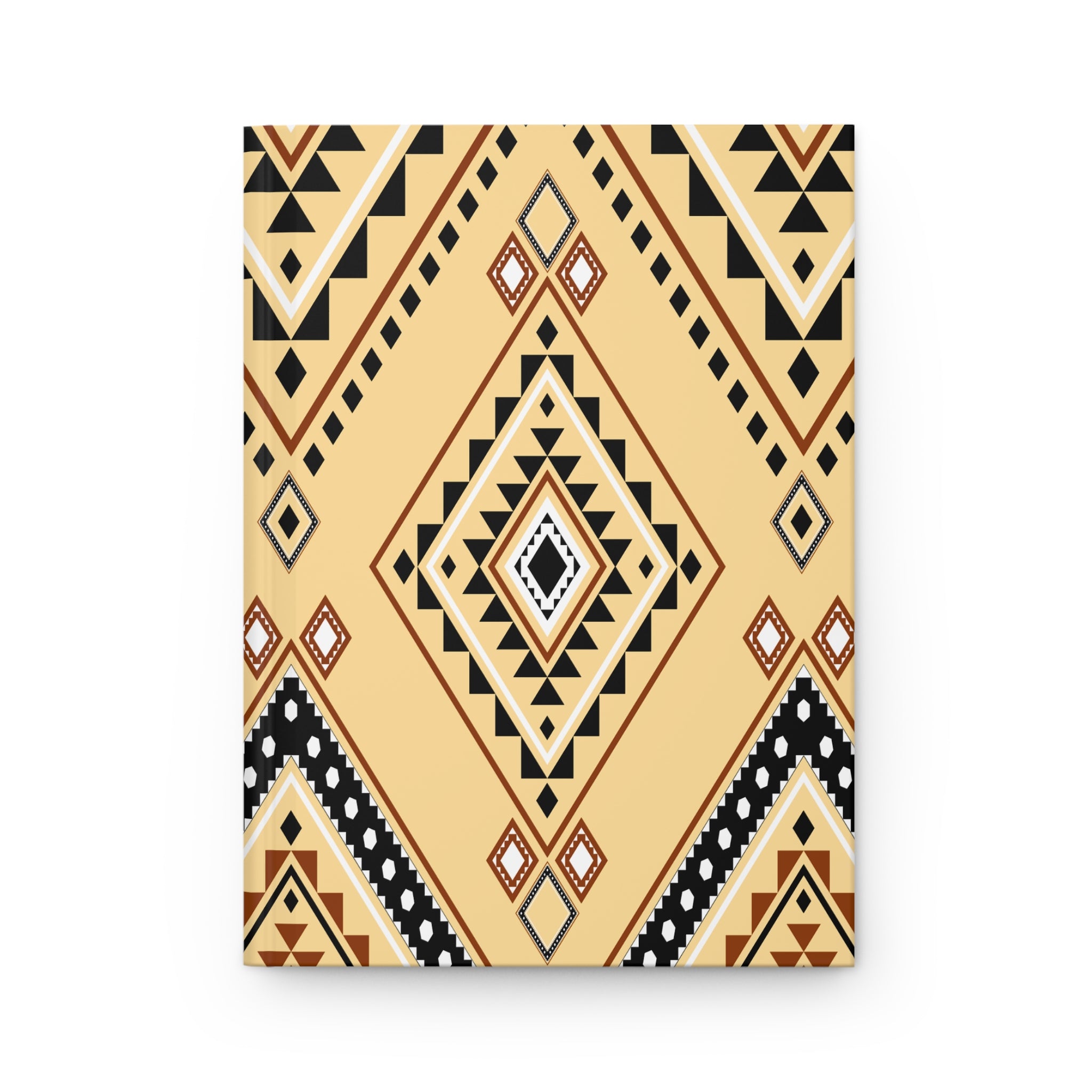 Southwestern Diamond Hardcover Journal — Lined Matte Notebook by Printify