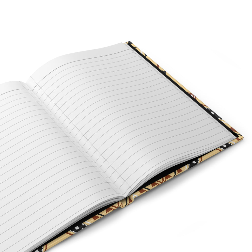 Southwestern Diamond Hardcover Journal — Lined Matte Notebook by Printify