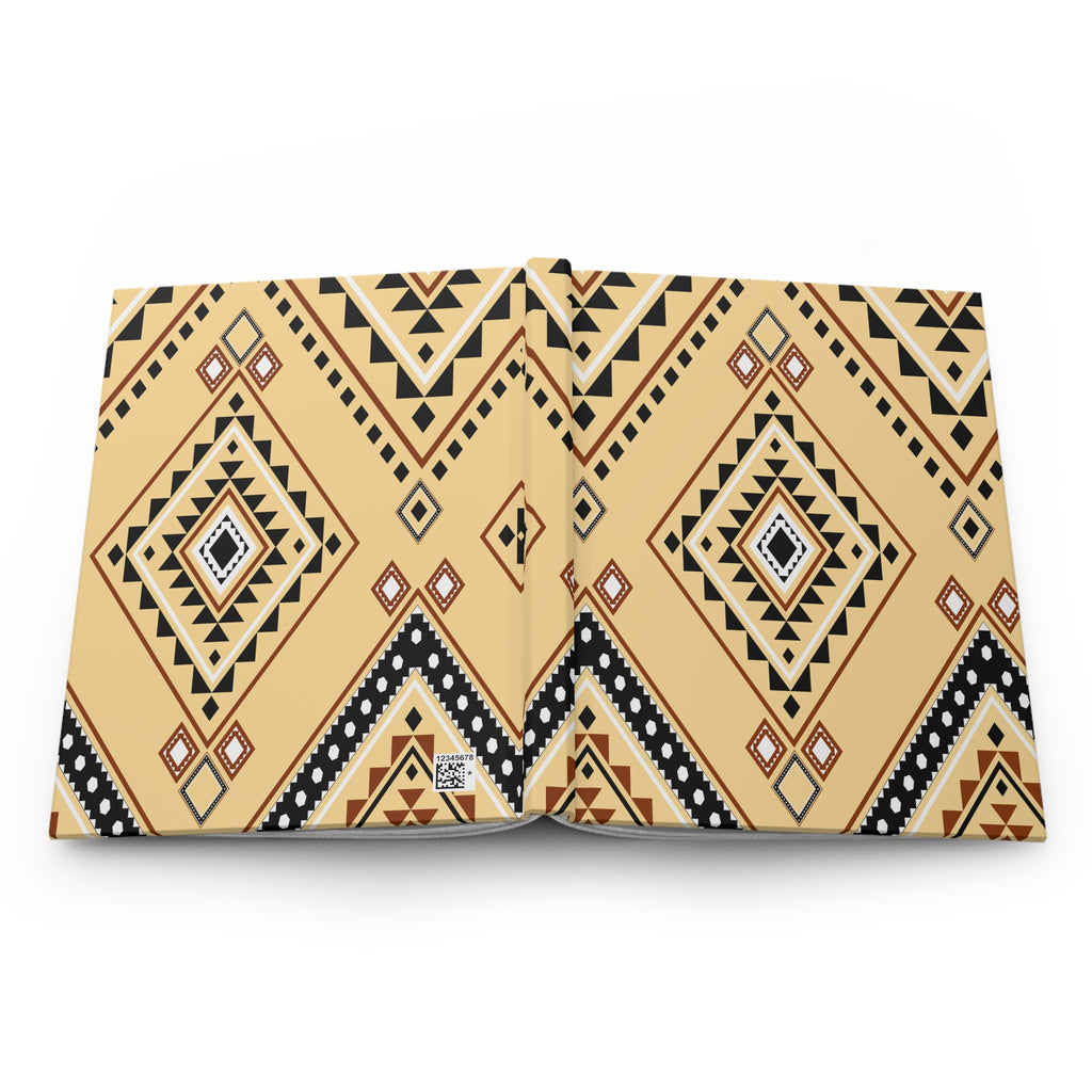 Southwestern Diamond Hardcover Journal — Lined Matte Notebook by Printify