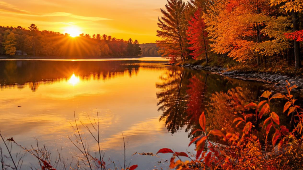Thanksgiving Zoom Background Bundle – 16 Cozy Fall Virtual Backdrops by Zen Angel Den